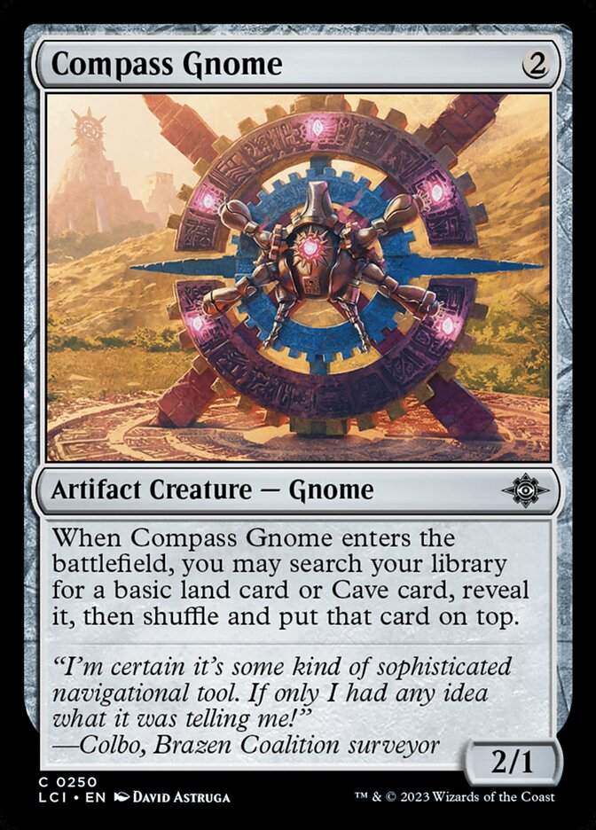 Compass Gnome card front