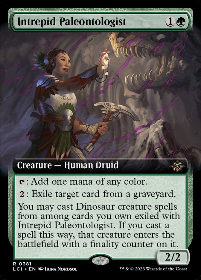 Intrepid Paleontologist card front