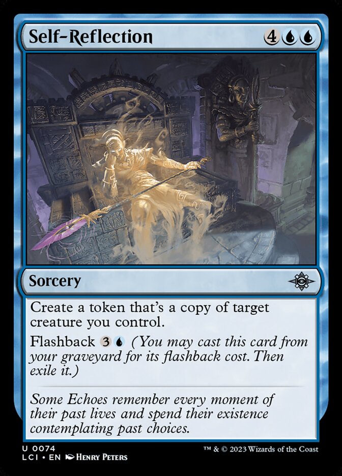 Self-Reflection card front