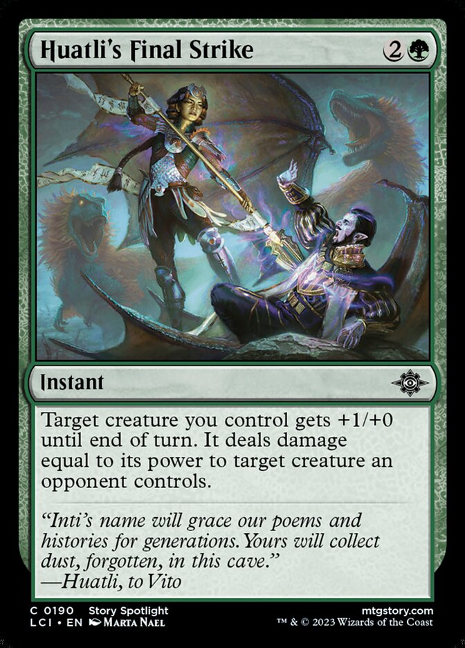 Huatli's Final Strike card front