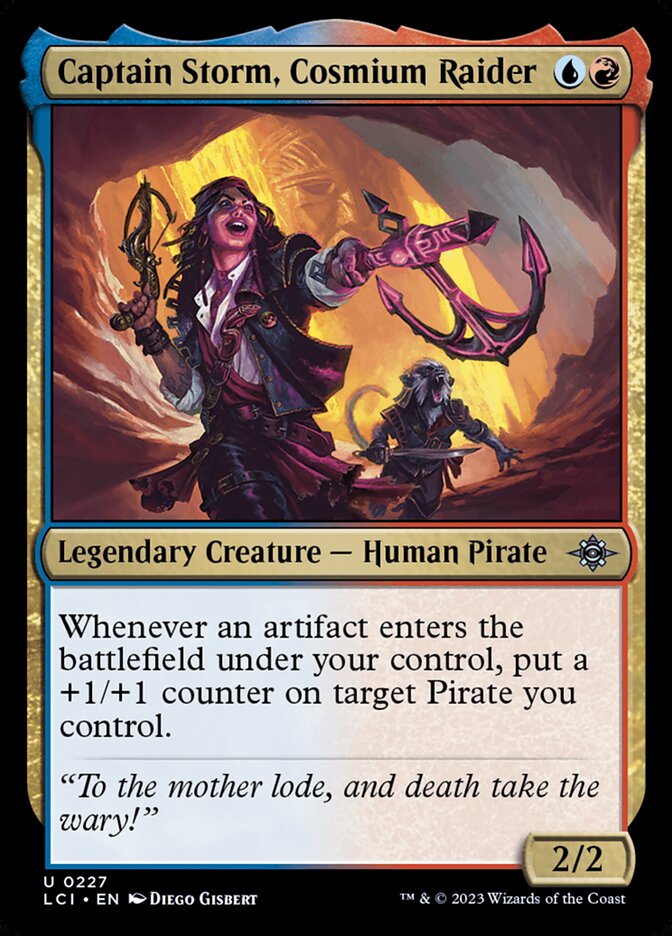 Captain Storm, Cosmium Raider card front