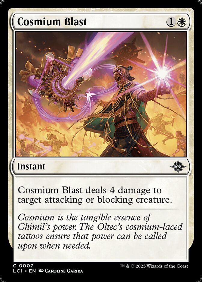 Cosmium Blast card front