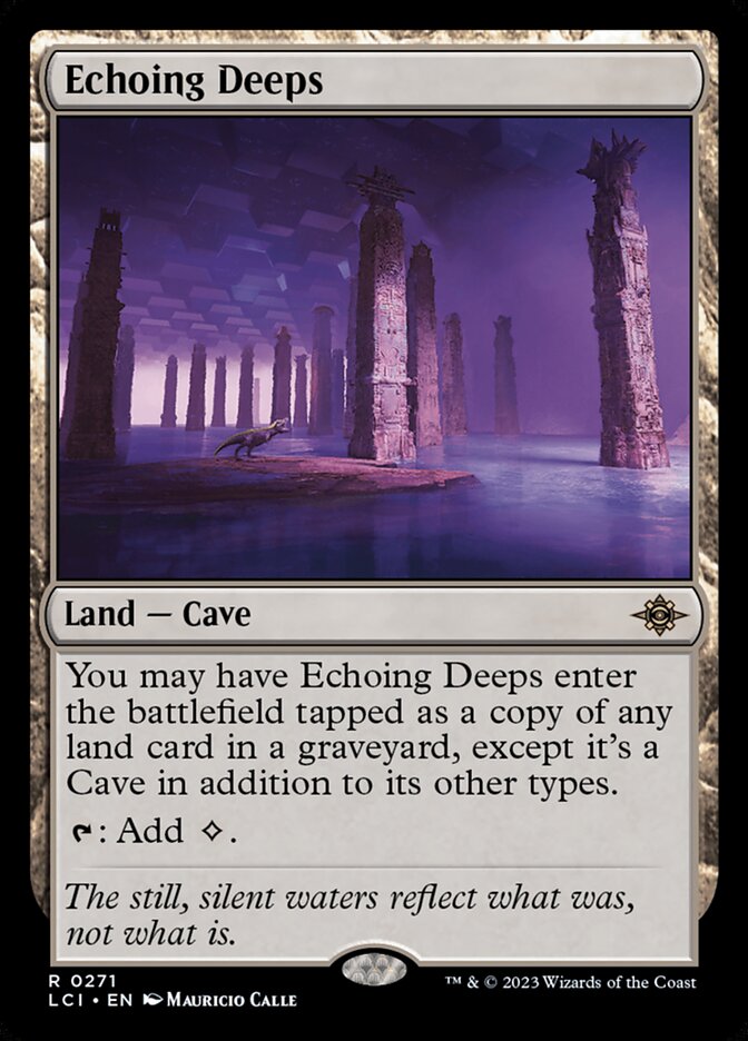 Echoing Deeps card front