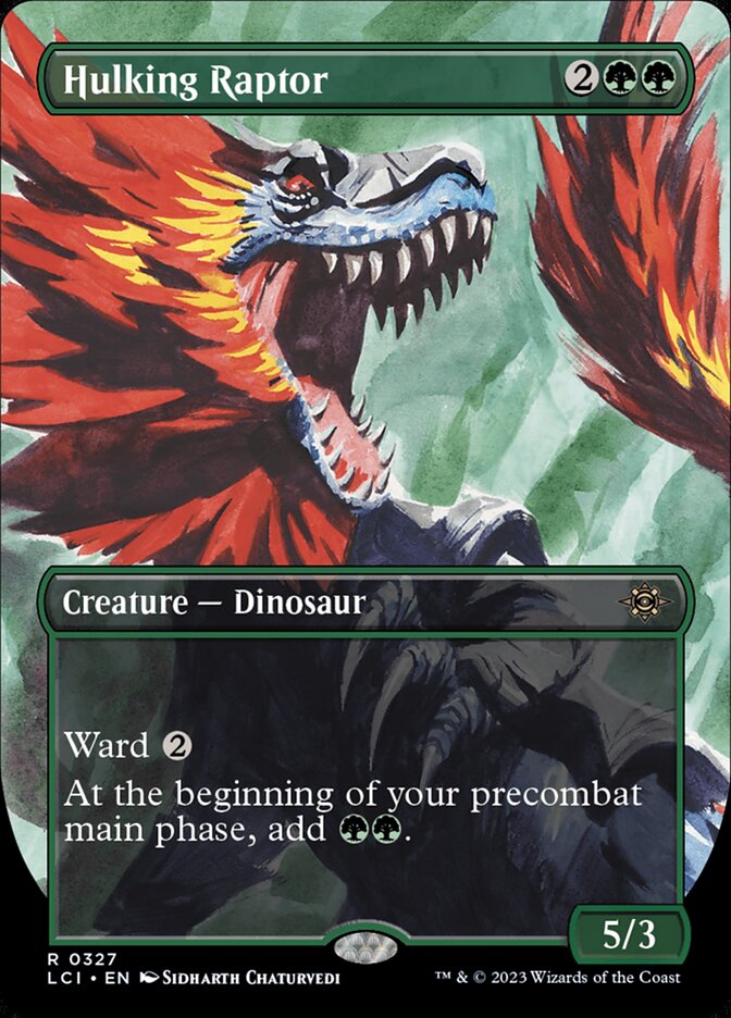 Hulking Raptor card front