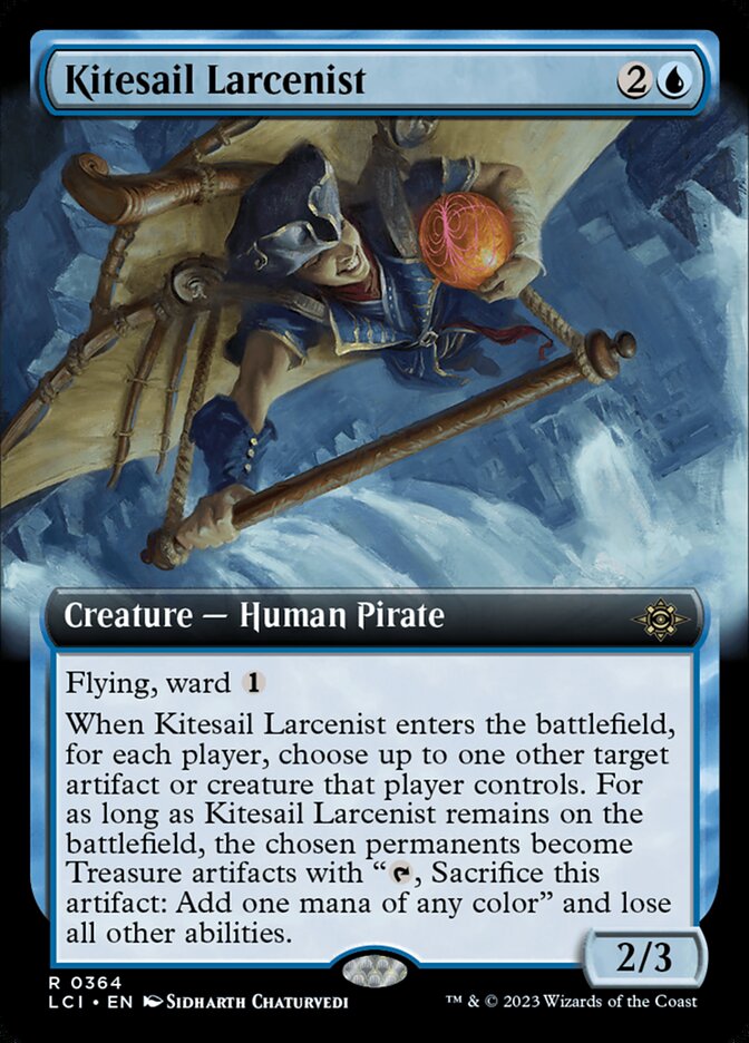 Kitesail Larcenist card front