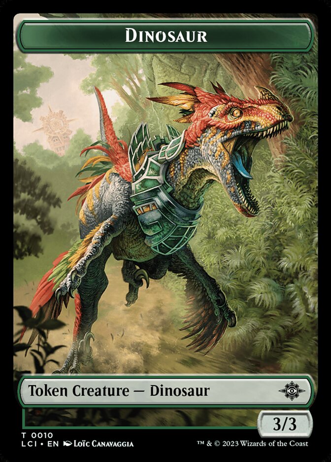 Dinosaur card front