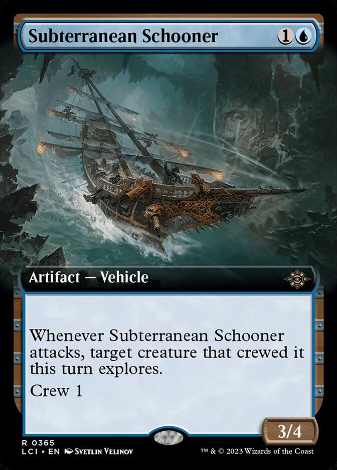 Subterranean Schooner card front