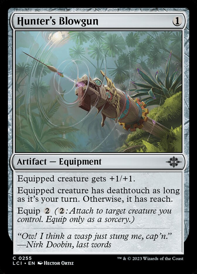 Hunter's Blowgun card front