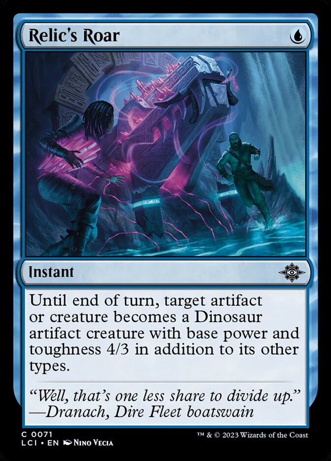Relic's Roar card front