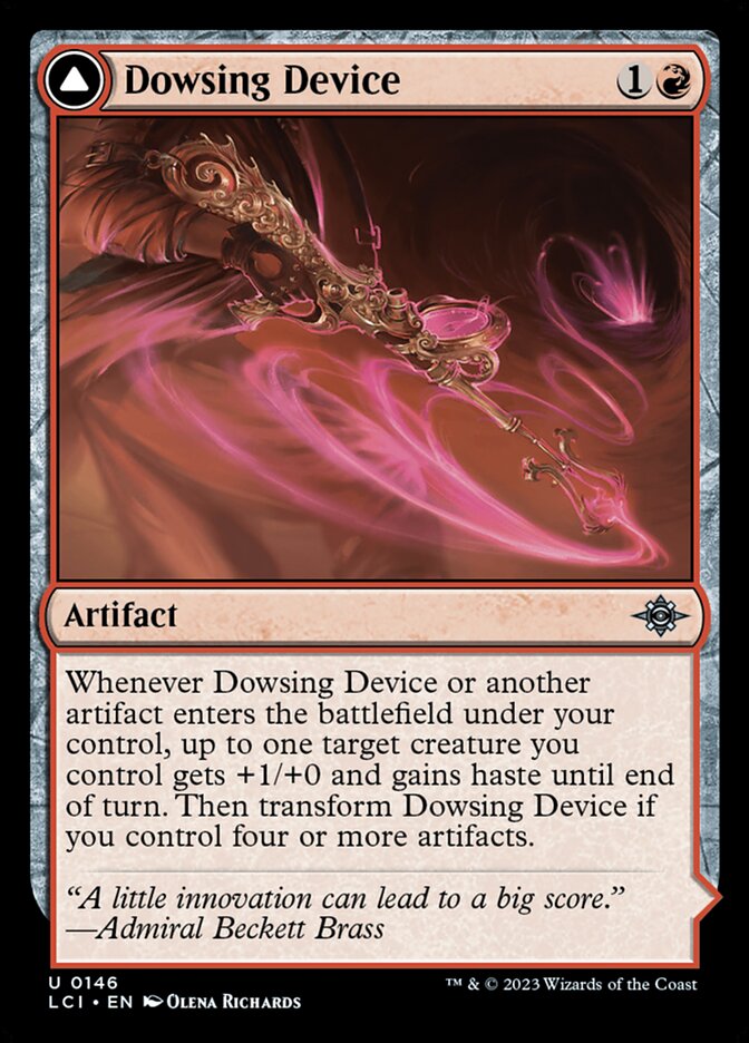 Dowsing Device card front