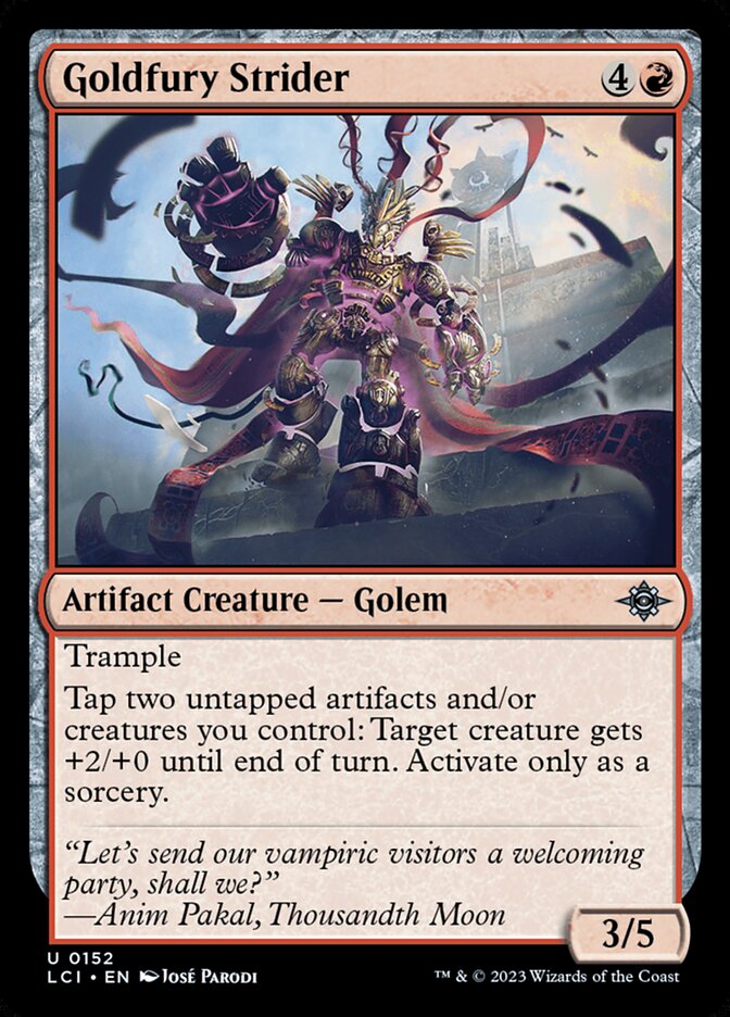 Goldfury Strider card front