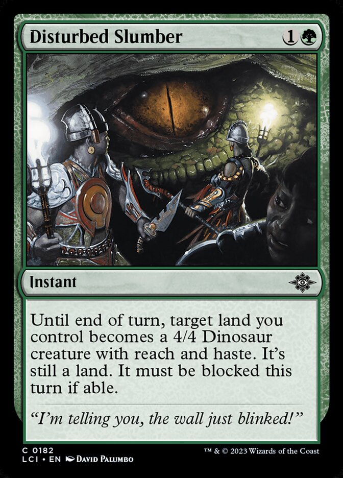 Disturbed Slumber card front