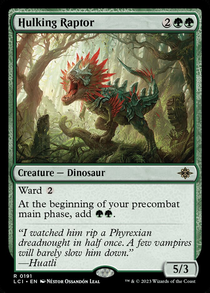 Hulking Raptor card front