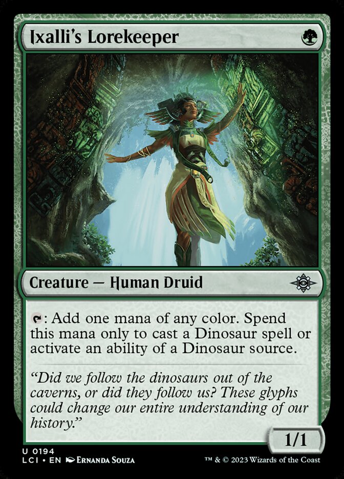 Ixalli's Lorekeeper card front