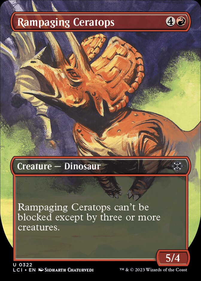 Rampaging Ceratops card front