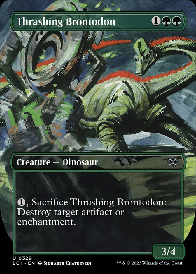 Thrashing Brontodon card front