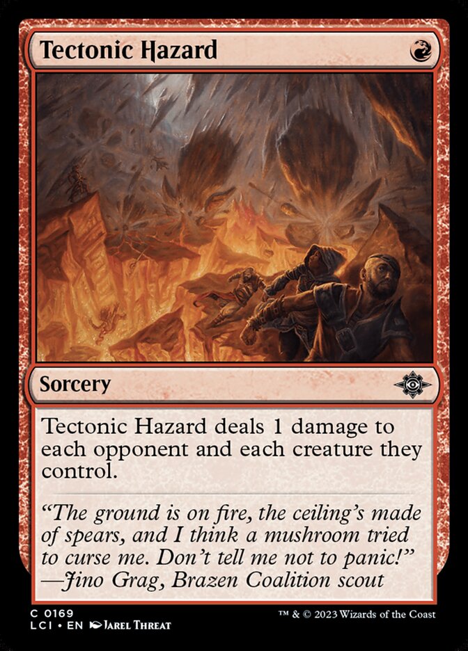 Tectonic Hazard card front