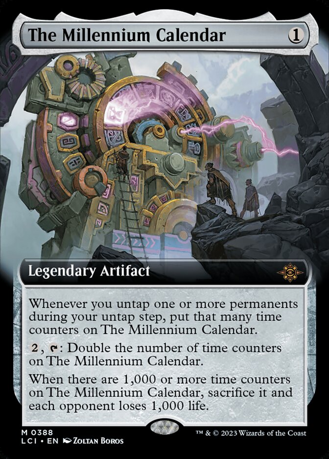 The Millennium Calendar card front