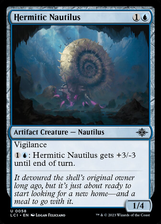 Hermitic Nautilus card front