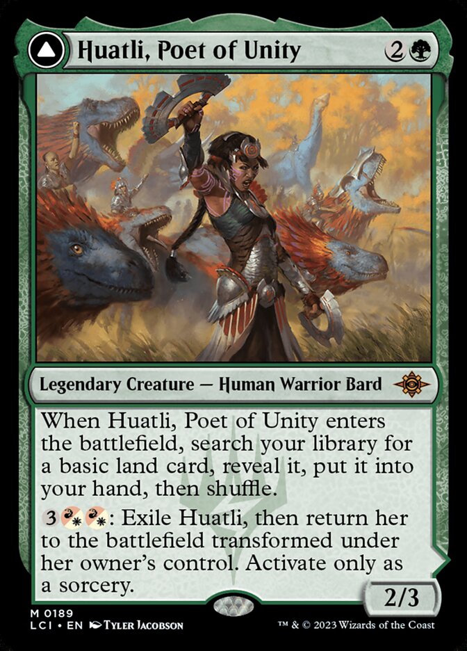 Huatli, Poet of Unity card front