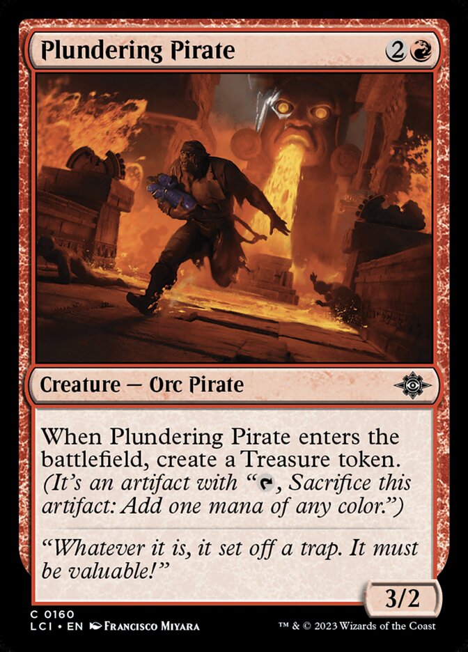 Plundering Pirate card front