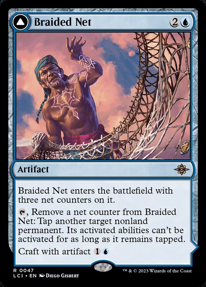 Braided Net card front