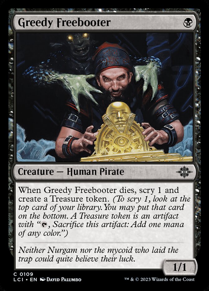 Greedy Freebooter card front