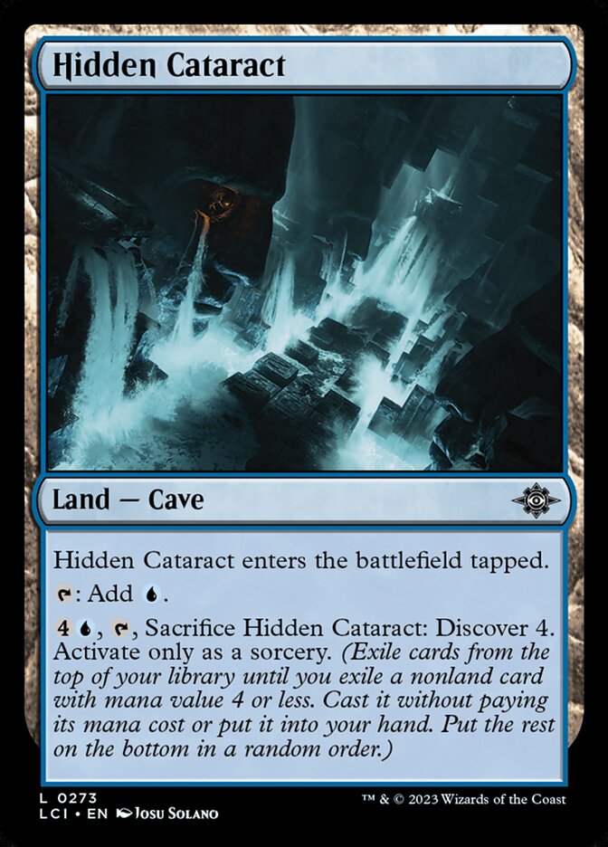 Hidden Cataract card front