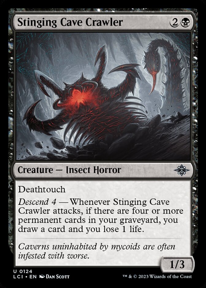 Stinging Cave Crawler card front