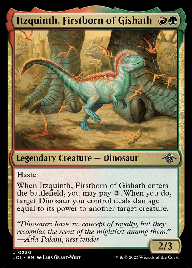 Itzquinth, Firstborn of Gishath card front
