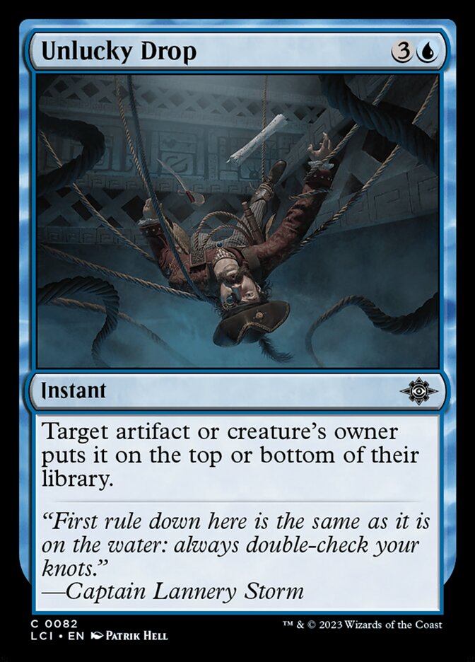 Unlucky Drop card front