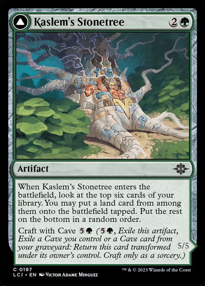 Kaslem's Stonetree card front