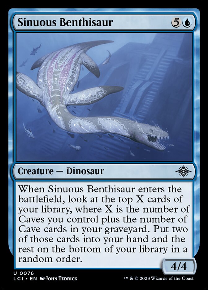 Sinuous Benthisaur card front
