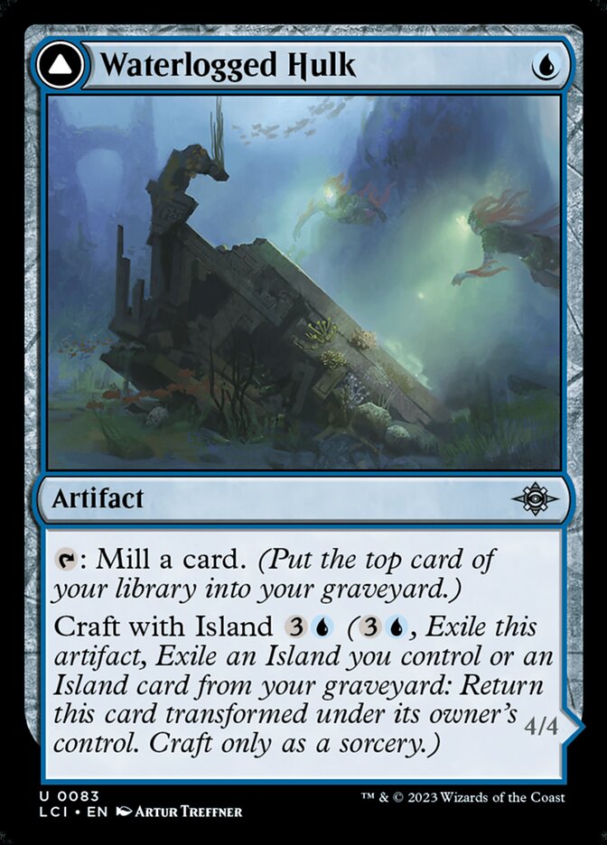 Waterlogged Hulk card front