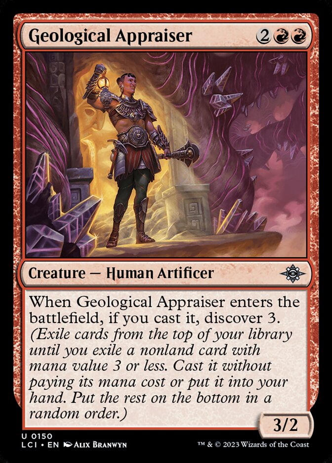 Geological Appraiser card front