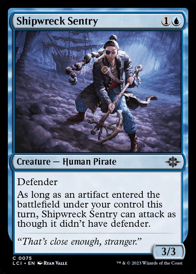 Shipwreck Sentry card front