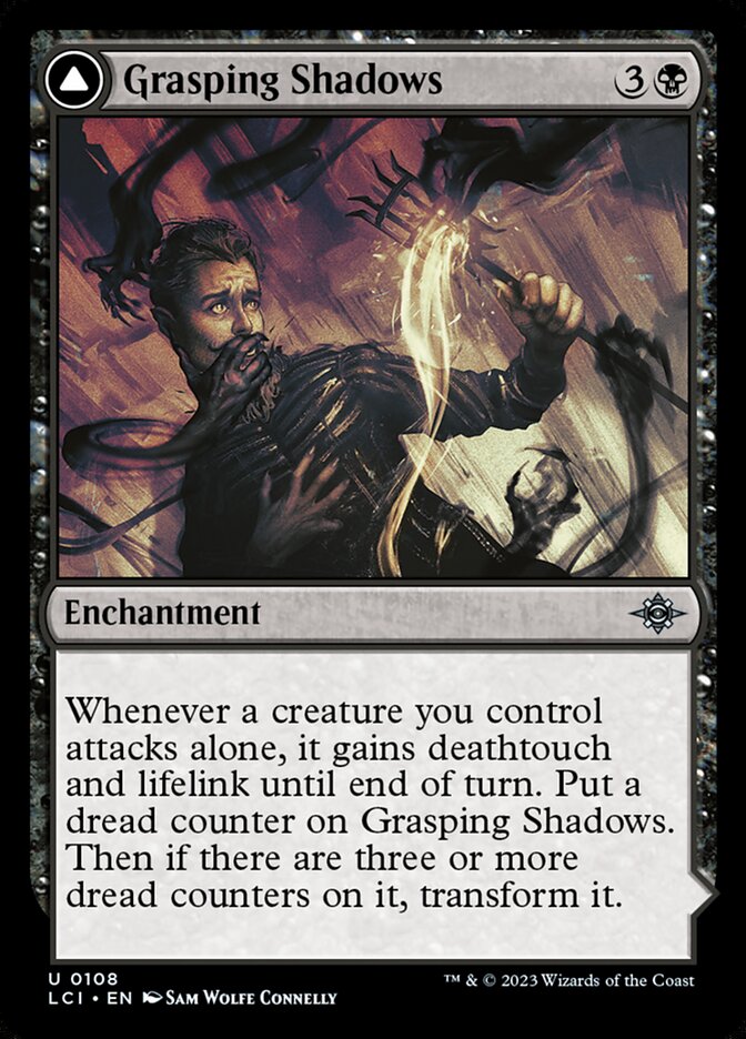 Grasping Shadows card front