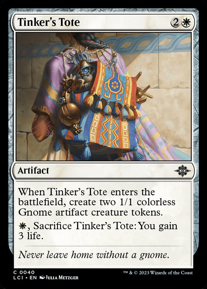 Tinker's Tote card front