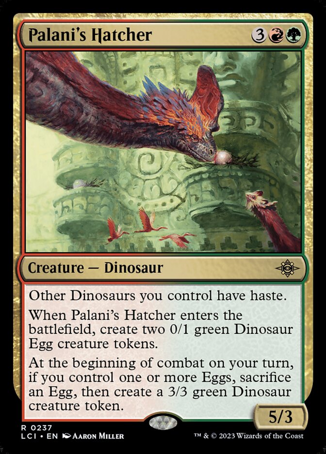 Palani's Hatcher card front