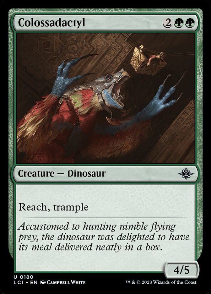 Colossadactyl card front