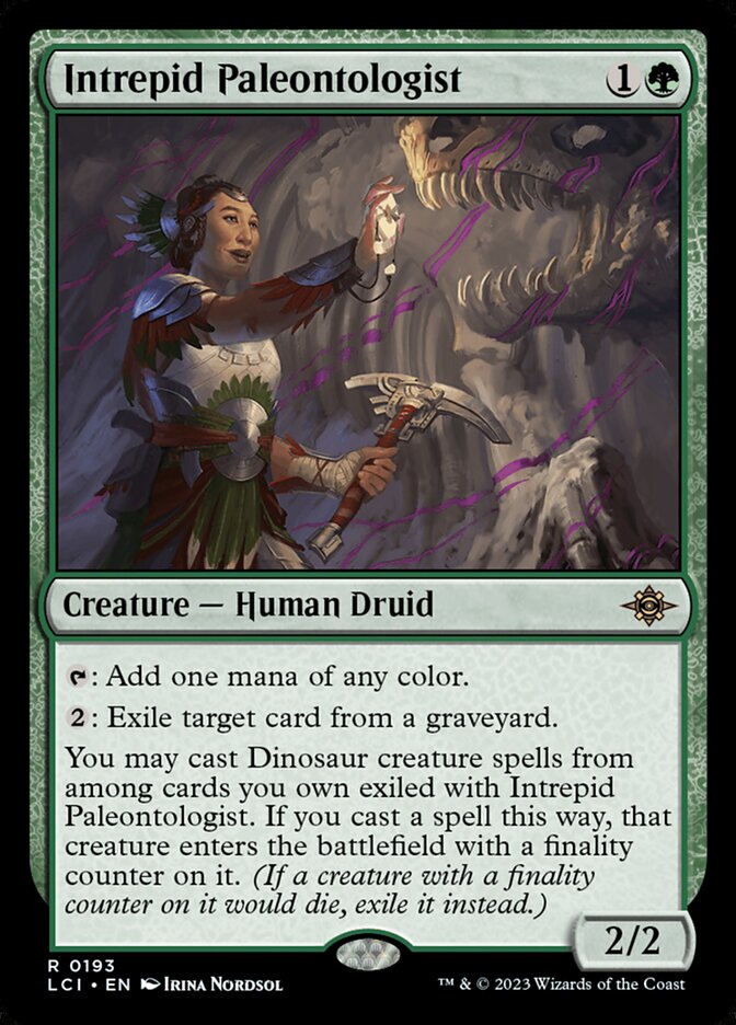 Intrepid Paleontologist card front