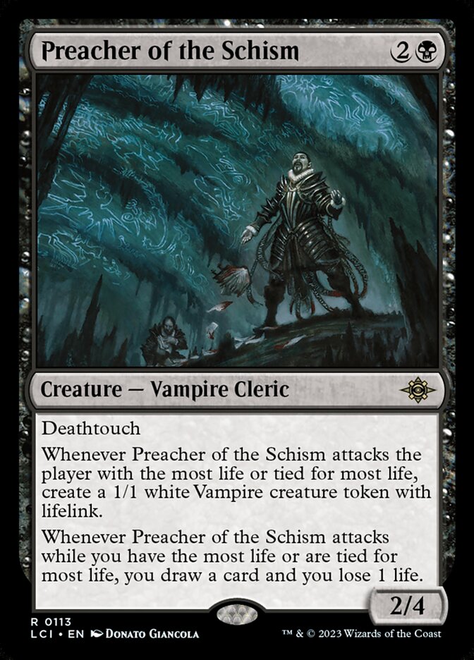 Preacher of the Schism card front