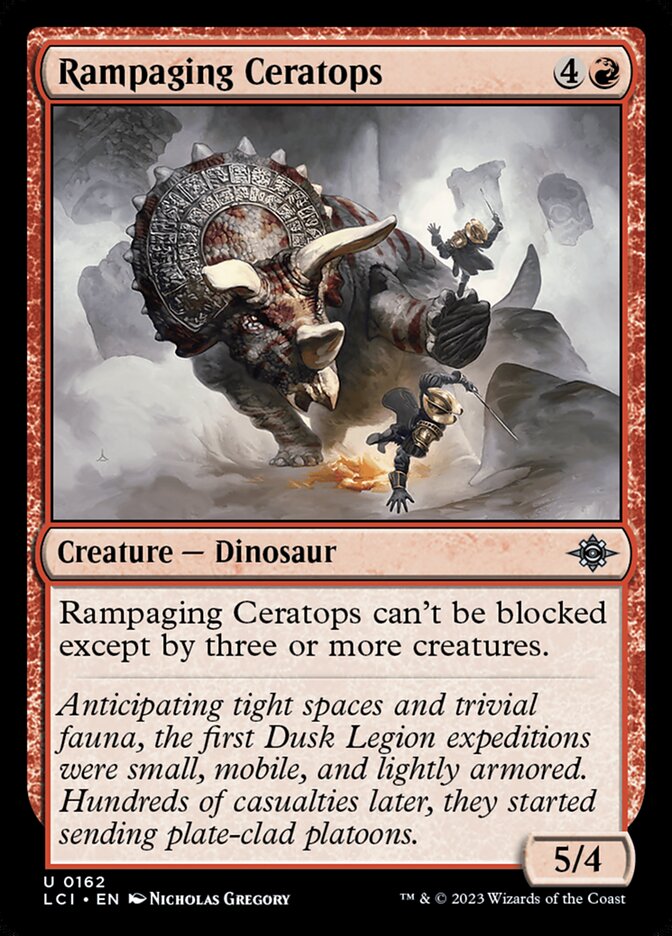 Rampaging Ceratops card front