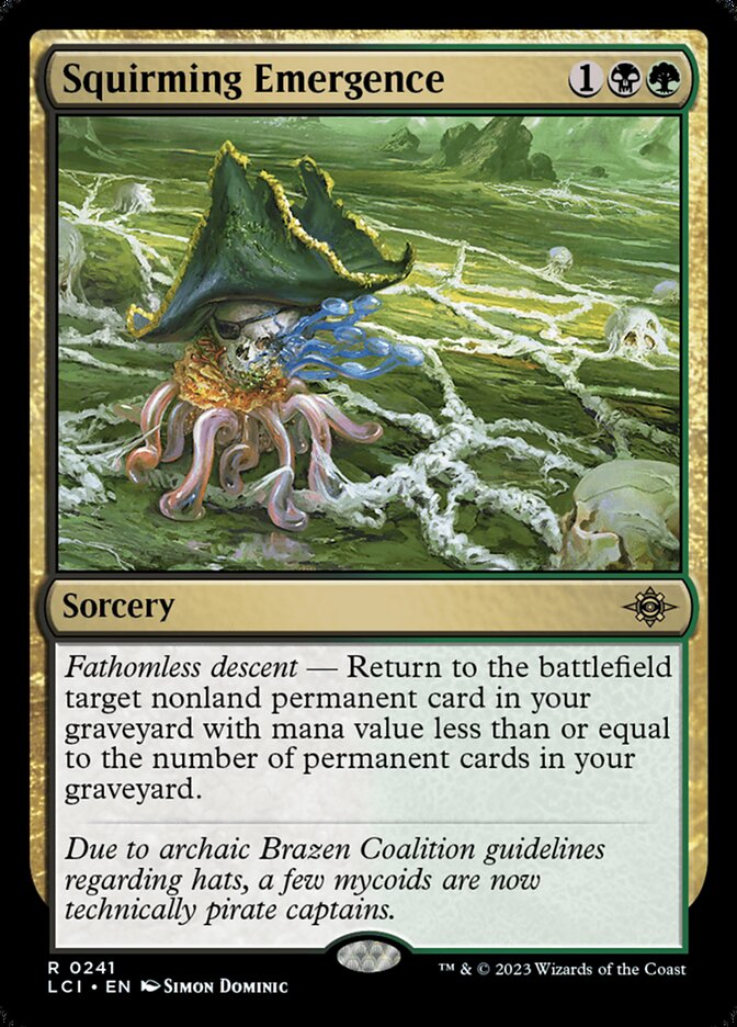 Squirming Emergence card front