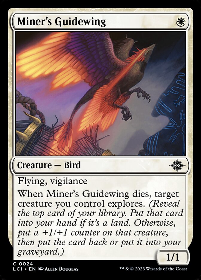 Miner's Guidewing card front