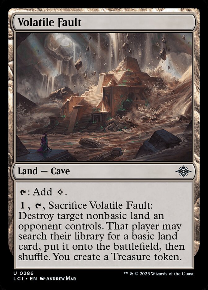 Volatile Fault card front