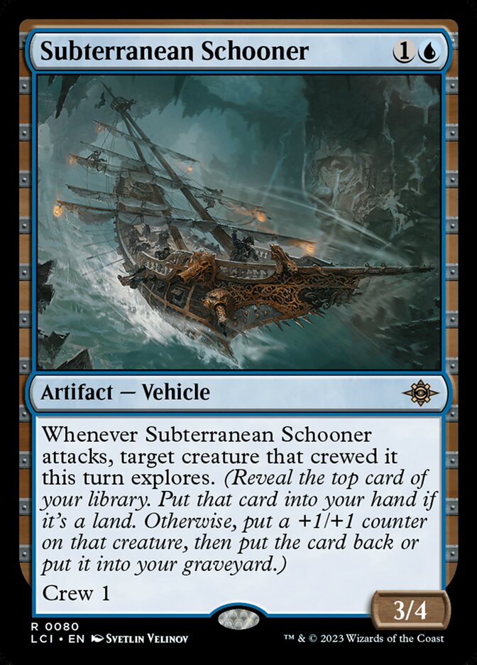 Subterranean Schooner card front