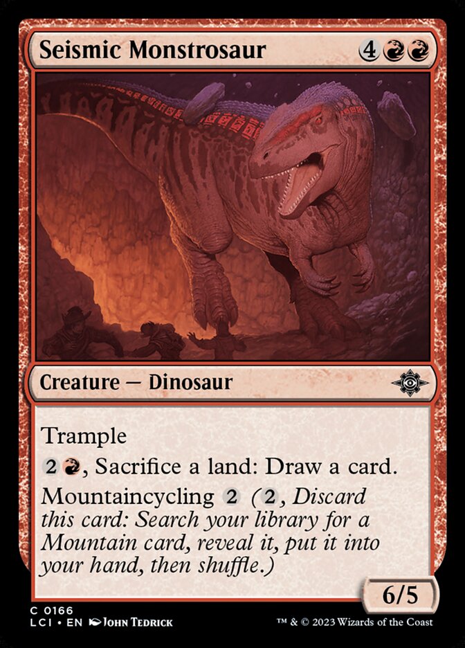 Seismic Monstrosaur card front