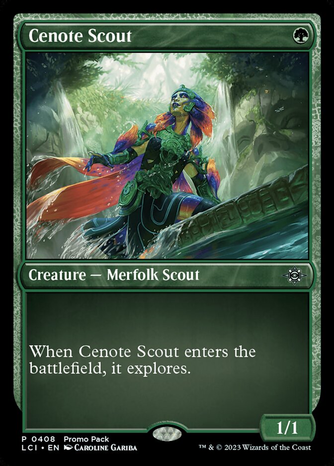 Cenote Scout card front