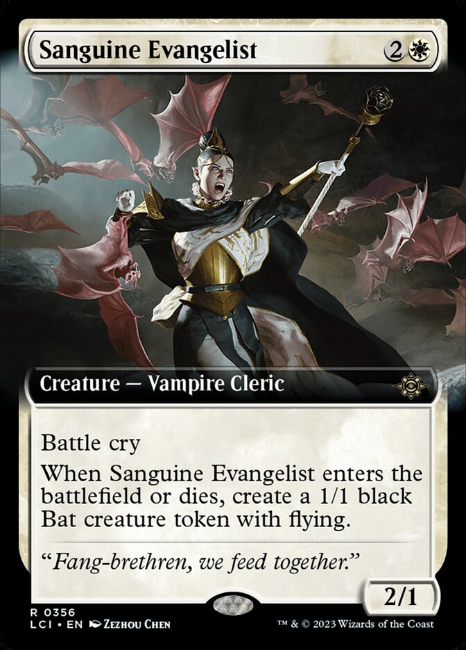 Sanguine Evangelist card front